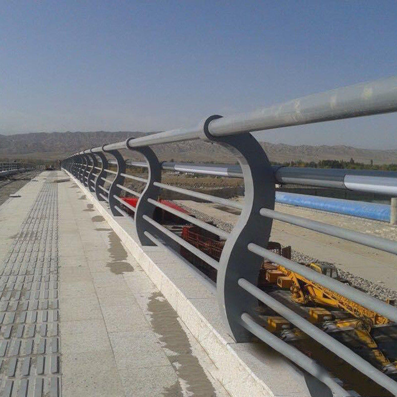 Dipped Bridge Tubular Aluminum Railings Customized Stainless Steel Tubular Handrail