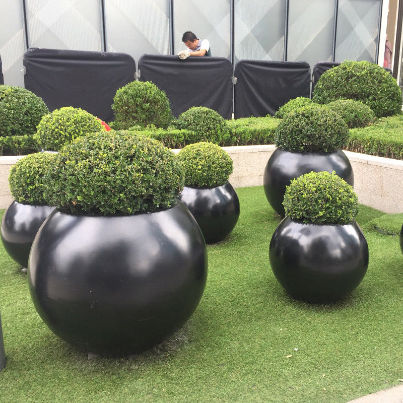 Custom Colour Simple Modern Rectangular Metal Garden Nursery Planter Decorating Pots Stainless Steel Tank